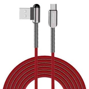 awei CL-23 2m 2.4A USB to USB-C / Type-C Fast Charging + Data Transmission Cable (Red)