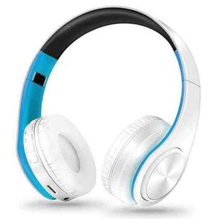 LPT660 Wireless Folding Sports Stereo Music Bluetooth Phones Earphones Support TF Card (Blue)