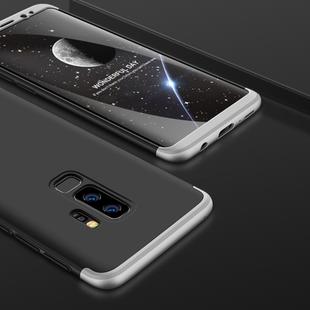 GKK for Galaxy S9+ Three Stage Splicing 360 Degree Full Coverage PC Protective Case Back Cover (Black+Silver)