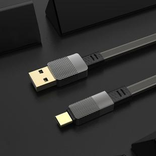 JOYROOM S-M360 Star Series 3A USB-C / Type-C Drawbench Flat Data Cable, Length: 1m(Tarnish)
