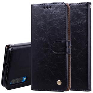 Business Style Oil Wax Texture Horizontal Flip Leather Case for Galaxy A50, with Holder & Card Slots & Wallet (Black)