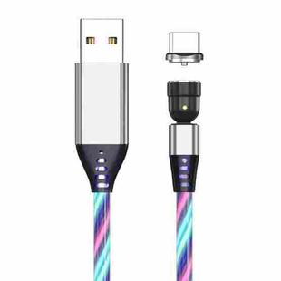 2.4A USB to USB-C / Type-C 540 Degree Bendable Streamer Magnetic Data Cable, Cable Length: 1m (Colour)