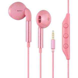 520 3.5mm Plug In-ear Wired Wire-control Earphone, Cable Length: 1.2m(Pink)