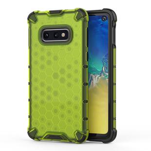 Shockproof Honeycomb PC + TPU Case for Galaxy S10e (Green)