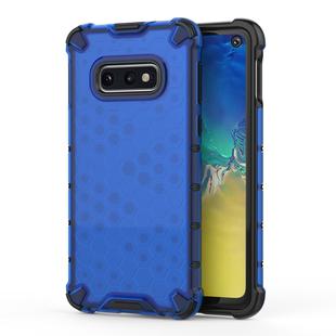Shockproof Honeycomb PC + TPU Case for Galaxy S10e (Blue)