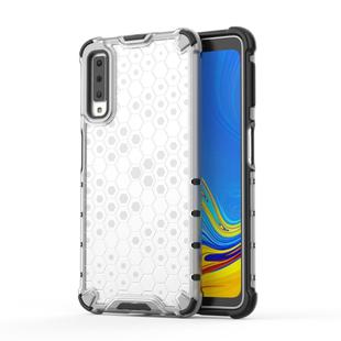 Shockproof Honeycomb PC + TPU Case for Galaxy A7 (2018) (Grey)