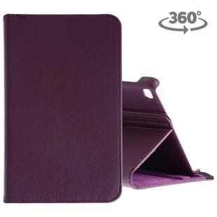 Litchi Texture Horizontal Flip 360 Degrees Rotation Leather Case for Galaxy Tab A 8 (2019) / P200 / P205, with Holder (Purple)