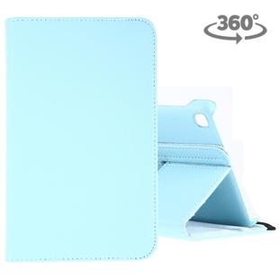 Litchi Texture Horizontal Flip 360 Degrees Rotation Leather Case for Galaxy Tab A 8 (2019) / P200 / P205, with Holder (Sky Blue)