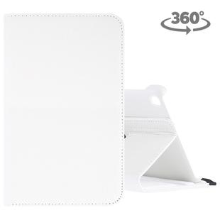 Litchi Texture Horizontal Flip 360 Degrees Rotation Leather Case for Galaxy Tab A 8 (2019) / P200 / P205, with Holder (White)