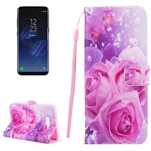 For Galaxy S8 Rose Dont Touch My Phone Pattern Horizontal Flip Leather Case with Holder & Card Slots & Wallet