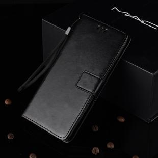 Crazy Horse Texture Horizontal Flip Leather Case for Galaxy M20, with Holder & Card Slots & Wallet (Black)