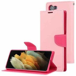 For Samsung Galaxy S21+ 5G GOOSPERY FANCY DIARY Horizontal Flip PU Leather Case with Holder & Card Slots & Wallet (Pink)