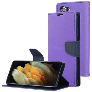 For Samsung Galaxy S21+ 5G GOOSPERY FANCY DIARY Horizontal Flip PU Leather Case with Holder & Card Slots & Wallet (Purple)