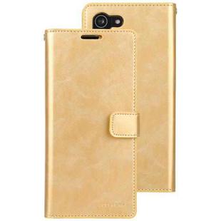 For Samsung Galaxy S21 5G GOOSPERY Mansoor Series Crazy Horse Texture Horizontal Flip Leather Case With Bracket & Card Slot & Wallet (Gold)