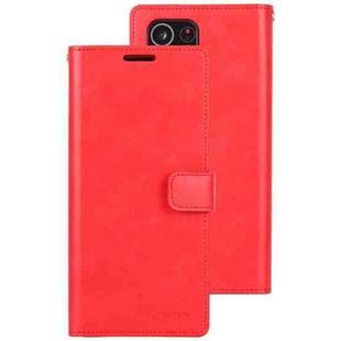For Samsung Galaxy S21 Ultra 5G GOOSPERY Mansoor Series Crazy Horse Texture Horizontal Flip Leather Case With Bracket & Card Slot & Wallet(Red)