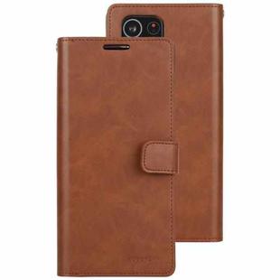 For Samsung Galaxy S21 Ultra 5G GOOSPERY Mansoor Series Crazy Horse Texture Horizontal Flip Leather Case With Bracket & Card Slot & Wallet(Brown)