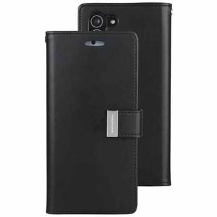 For Samsung Galaxy S21 5G GOOSPERY RICH DIARY PU + TPU Crazy Horse Texture Horizontal Flip Leather Case with Card Slots & Wallet (Black)