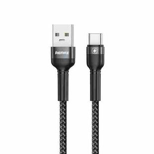 REMAX RC-170 Jany Series 1m 5A USB to USB-C / Type-C Aluminum Alloy Braid Fast Charging Data Cable (Black)