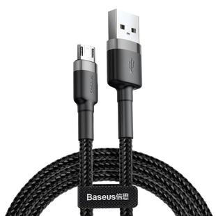 Baseus 2A Micro Cafule Tough Charging Cable, Length: 3m(Black Grey)