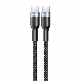 REMAX RC-174C PD 100W USB-C / Type-C to USB-C / Type-C Sury 2 Fast Charging Data Cable, Cable Length: 1m (Black)