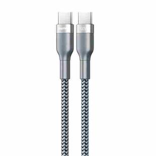 REMAX RC-174C PD 100W USB-C / Type-C to USB-C / Type-C Sury 2 Fast Charging Data Cable, Cable Length: 1m (Silver)