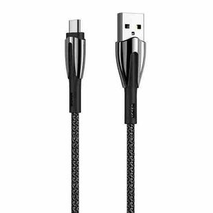 REMAX RC-162a Armor Series 3A USB to USB-C / Type-C Charging Cable, Cable Length: 1m(Black)