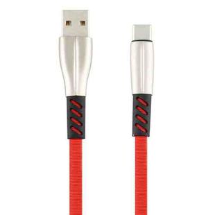 3A USB to USB-C / Type-C Shark Data Cable, Cable Length: 1m(Red)