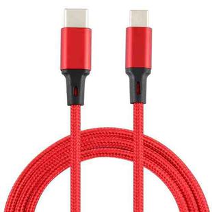 2A USB to USB-C / Type-C Braided Data Cable, Cable Length: 1m (Red)