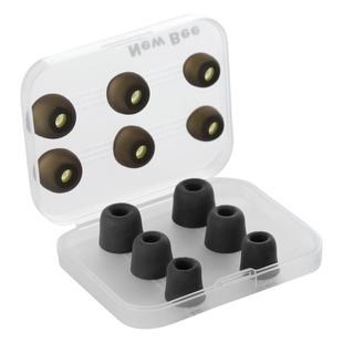 New Bee 12 PCS Silicone Earbuds & Memory Foam, For All In-Ear Earphone(Black)
