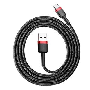 Baseus 1m 3A Max USB to USB-C / Type-C Data Sync Charge Cable(Black)