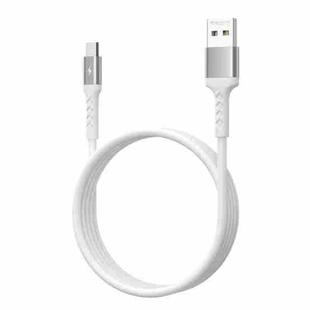 REMAX RC-161m Kayla Series 2.1A USB to Micro USB Data Cable, Cable Length: 1m(White)