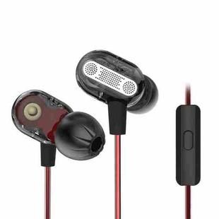KZ ZSE 3.5mm Plug PC Resin Material In-Ear Style Wire Control Earphone, Cable Length: 1.2m(Black)