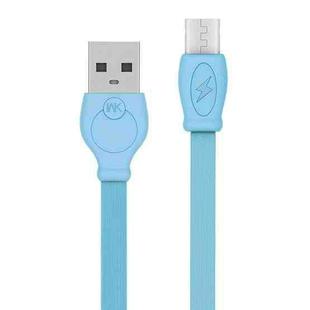 WK WDC-023m 2.4A Micro USB Fast Charging Data Cable, Length: 2m(Blue)