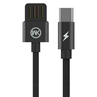WK WDC-055a 2.4A Type-C / USB-C Babylon Aluminum Alloy Charging Data Cable, Length: 1m(Black)