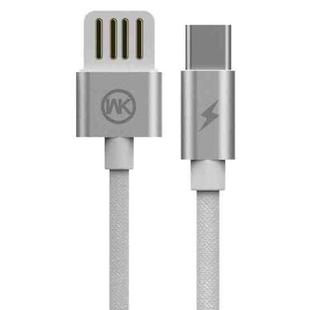 WK WDC-055a 2.4A Type-C / USB-C Babylon Aluminum Alloy Charging Data Cable, Length: 1m(White)