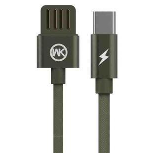 WK WDC-055a 2.4A Type-C / USB-C Babylon Aluminum Alloy Charging Data Cable, Length: 2m(Green)