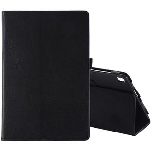 Litchi Texture Horizontal Flip Leather Case for Galaxy Tab S5e 10.5 T720 / T725, with Holder(Black)