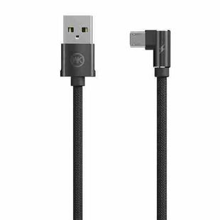 WK WDC-081m 2.4A Micro USB 90 Degree Angle Head Gaming Charging Data Cable, Length: 1m