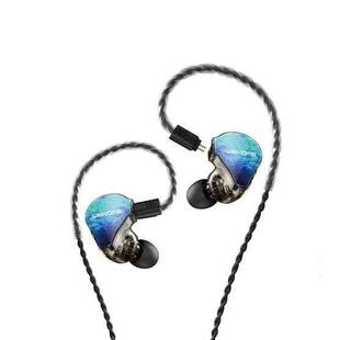 WK Y25 Amber Bluetooth + 3.5mm Elbow Plug Dual-purpose Ear-mounted Wired Earphone (Blue)