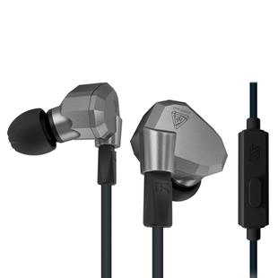 KZ ZS5 1.2m 3.5mm Hanging Ear Sports Design In-Ear Style Wire Control Earphone, For iPhone, iPad, Galaxy, Huawei, Xiaomi, LG, HTC and Other Smart(Grey)