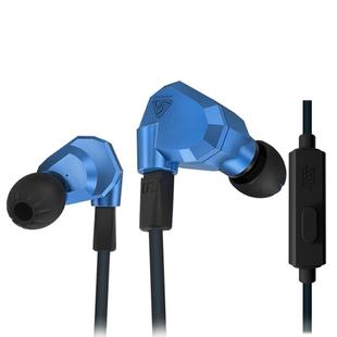 KZ ZS5 1.2m 3.5mm Hanging Ear Sports Design In-Ear Style Wire Control Earphone, For iPhone, iPad, Galaxy, Huawei, Xiaomi, LG, HTC and Other Smart(Blue)