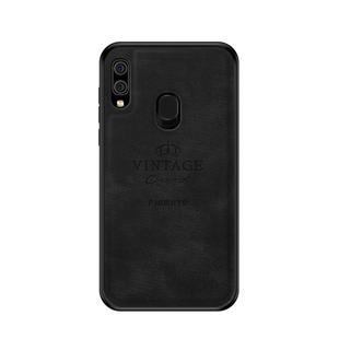 PINWUYO Shockproof Waterproof Full Coverage PC + TPU + Skin Protective Case for Galaxy A20 / A30 (Black)