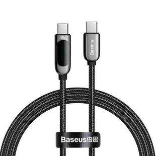 Baseus Type-C to Type-C 100W Display Fast Charging Data Cable, Length: 1m (Black)