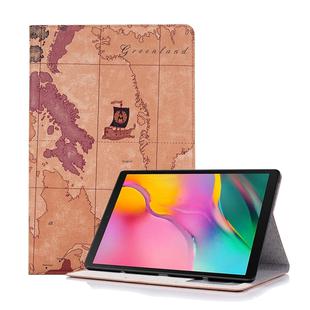 Map Texture Horizontal Flip Leather Case for Galaxy Tab S5e 10.5 T720 / T725,  with Holder & Card Slots & Wallet, Random Texture Delivery