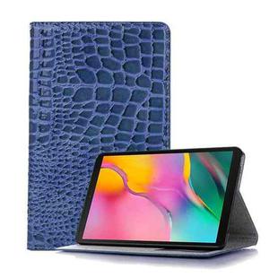 Crocodile Texture Horizontal Flip Leather Case for Galaxy Tab A 8 (2019) P200 / P205,  with Holder & Card Slots & Wallet(Blue)
