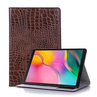 Crocodile Texture Horizontal Flip Leather Case for Galaxy Tab S5e 10.5 T720 / T725,  with Holder & Card Slots & Wallet (Brown)