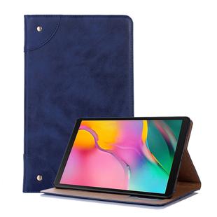 Retro Book Style Horizontal Flip Leather Case for Galaxy Tab A 10.1 (2019) T510 / T515,  with Holder & Card Slots & Wallet (Navy Blue)