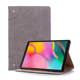 Retro Book Style Horizontal Flip Leather Case for Galaxy Tab S5e 10.5 T720 / T725,  with Holder & Card Slots & Wallet (Grey)