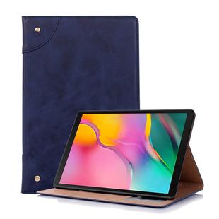 Retro Book Style Horizontal Flip Leather Case for Galaxy Tab S5e 10.5 T720 / T725,  with Holder & Card Slots & Wallet (Navy Blue)