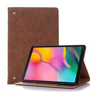 Retro Book Style Horizontal Flip Leather Case for Galaxy Tab S5e 10.5 T720 / T725,  with Holder & Card Slots & Wallet (Brown)
